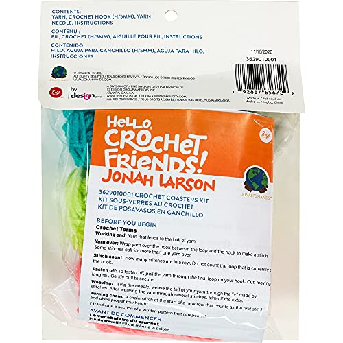 Boye Jonah Larson Crochet Friends - Coasters KIT, Multicoloured, 5PCS - Image 2