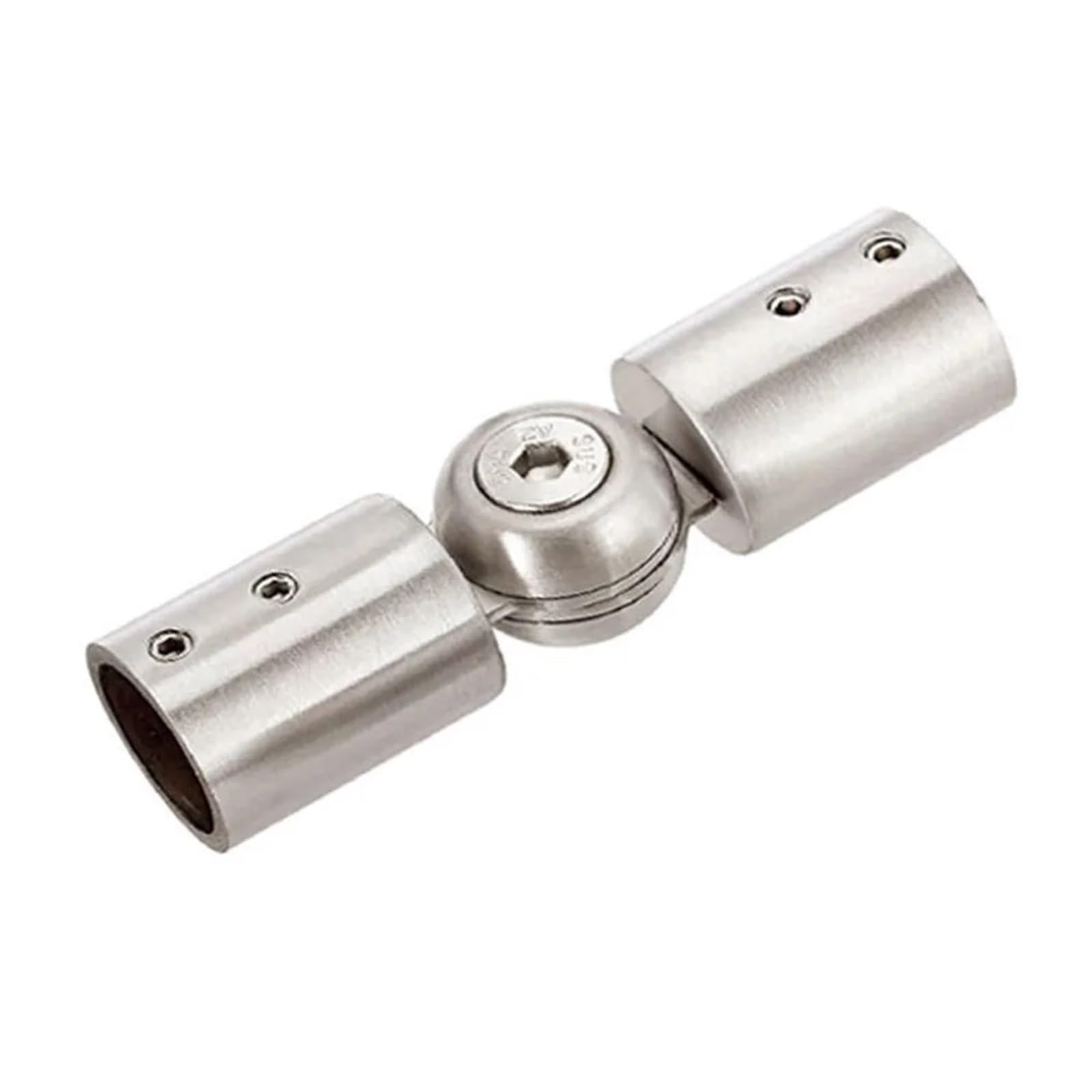 Corner Curtain Rod Connectors Corner Rod Adapter for Bay Window and Shower Room Applications with Adjustable 90 to 180 Degree Elbow and 304 Stainless Steel(19mm Brushed)