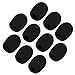 Sunmns ch05-cover Mini Lapel Headset Microphone Windscreen Foam Cover, Black, 10 Piece