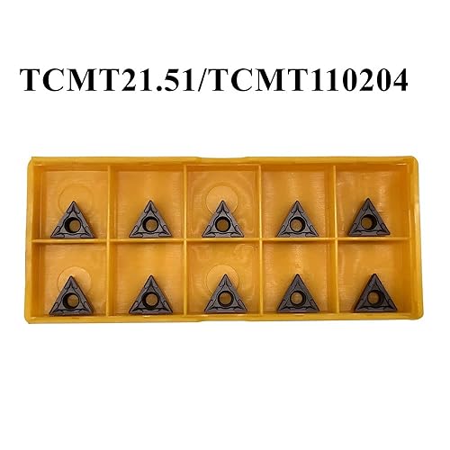 Miniatura 5 de 40 piezas CCMT09T304/CCMT32.51 TCMT110204/21.51 insertos de torneado de carburo, CCMT/TCMT insertos de repuesto de torno CNC multicapa para torno de