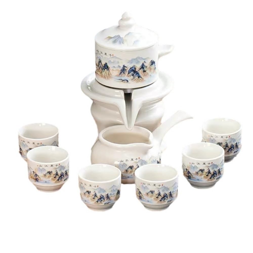 Zestaw do herbaty Automatyczny zestaw do parzenia herbaty, ceramiczny czajniczek użytku domowego, w biurze Zestaw do herbaty