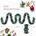 40Ft Christmas Garland - Metallic Twist Tinsel Decorations for Indoor & Outdoor, Ceiling Hanging for New Year (Green)