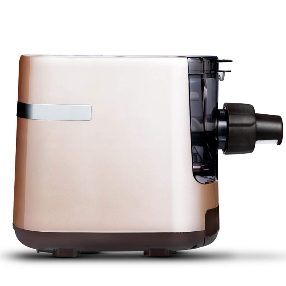 CRMY Máquina para Hacer Pasta Profesional Automática Doméstica Cortadora Fresca de Prensado Eléctrico Inteligente Dorado 38x20x28cm