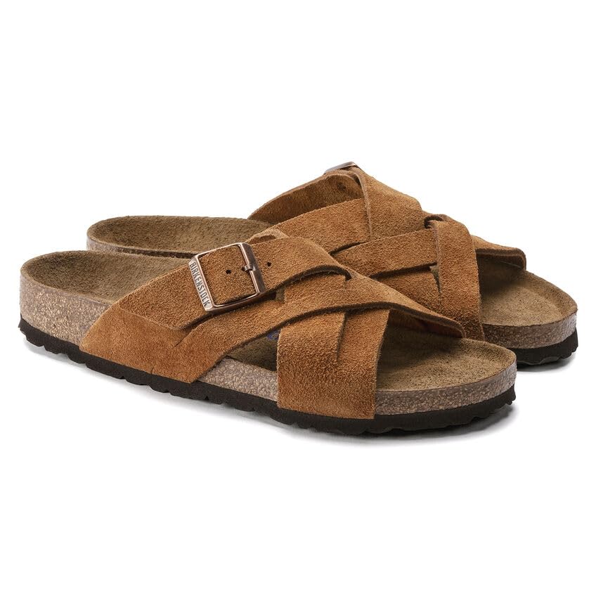 Image of Birkenstock Lugano Soft Footbed Suede Sandals