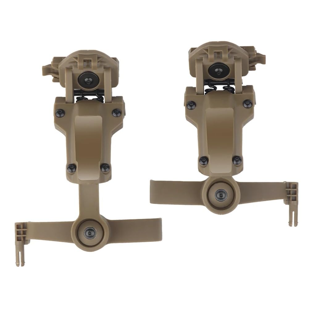 TS TAC-SKY Taktischer Helmschienenadapter for PELTOR ComTac Airsoft-Schießzubehör Headset-Halterung Fit Ops Core ARC Team Wendy MLOK-Schiene (Color : T)