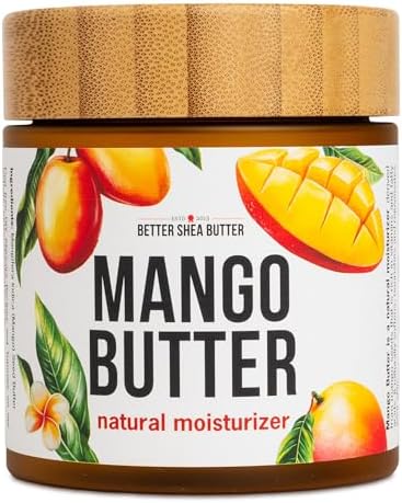 Mango Butter - 100% Pure Raw Mango Seed Butter Unrefined, 8 oz Jar