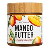 Raw Mango Butter - 100% Pure Mango Seed Butter - Natural Moisturizer for Skin and Hair - Use with Shea in DIY Body Butter, Lip Gloss, Lotion Bar and Soap Making, 8 oz Jar