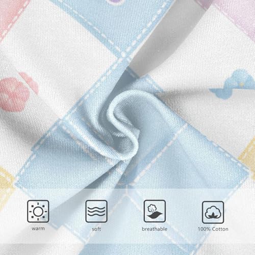 KLL Watercolor Plaid Multicolor Toddler Boy Comfort Underwear Briefs Cute Children Panties3