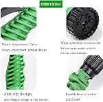 Tige de jardin extensible (16FT à 50FT) avec 7 Function Spray Buse,Functional Garden Hose Spray Gun,Garden Sprayer pour l'arrosage des plantes,Lave-autos ou animaux de compagnie