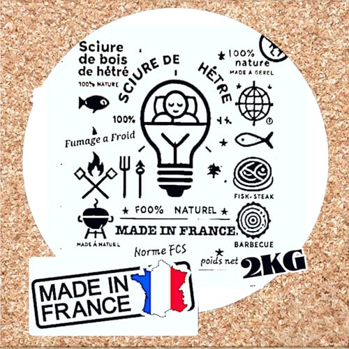 Sciure de Bois de Hêtre 6l pour Fumoir à Viande