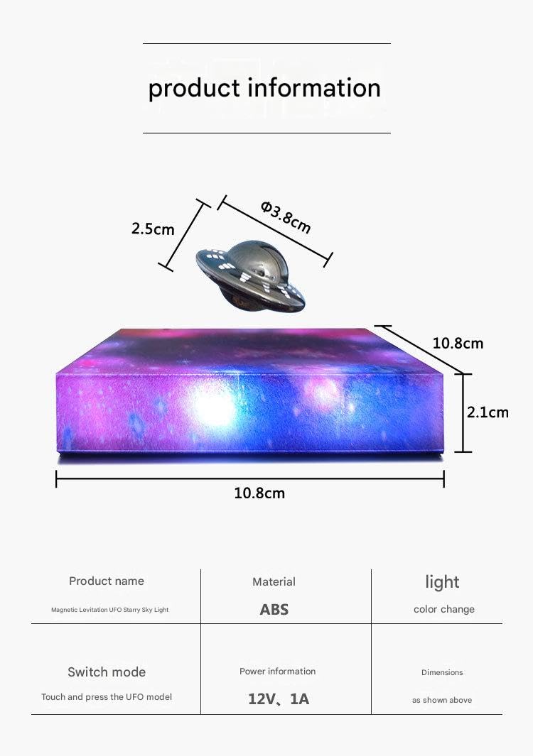 Lampada UFO levitante, luce galleggiante RGB Galaxy, display decorativo levitazione, gadget cool per scrivania, camera, ufficio, luce rotante automatica a 360 gradi, regalo unico per bambini e