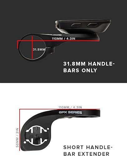 Miniatura 6 de Night Provision GPX Series - Soporte para computadora para bicicleta Garmin Plus, Explore, Touring XOSS G, G+ iGPSPORT manillar delantero de 1.252