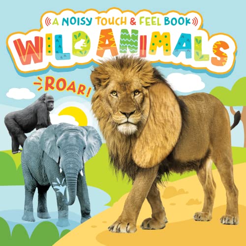 Image of Little Hippo Books Wild Animals - A Noisy Touch and Feel Sensory Book Featuring Animal Sounds (Little Listener’s Library: Baby & Toddler Premium Sound Books)