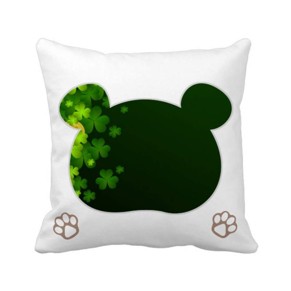 Coussin ours irlandais Clover housse de decoration salon chambre dore