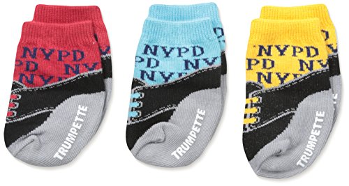 Trumpette Baby Sock Set-3 Pairs, NYC Police Dept - Assorted Colors, 0-12 Months
