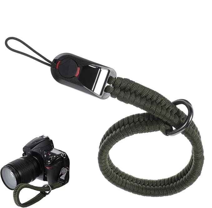 Premium Braided Paracord Hand Wrist Strap for nstant Cameras, SLR Cameras, Small Mirrorless Camera, Phone, or Keychain | Adjustable Safety Lanyard with Quick-Release Buckle and Metal Ring-image-20
