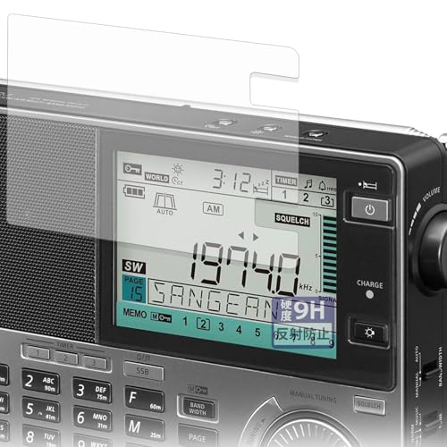 FILMEXT �t�B���� SANGEAN ATS-909X2J �}���`�o���h���W�I �p �ی�t�B���� �K���X�t�B���� (�ɔ� �t�@�C�o�[) ���˒ጸ ���{��