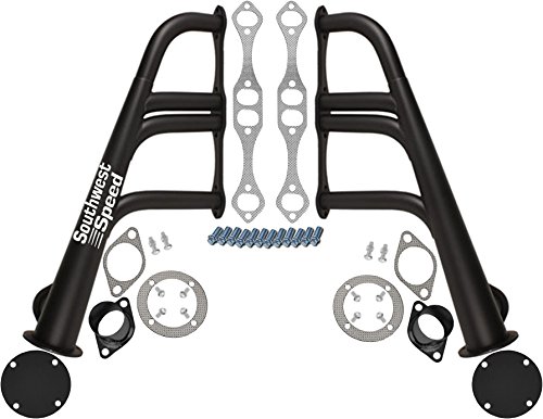 NEW SOUTHWEST SPEED BLACK LAKE STYLE HEADERS FOR SMALL BLOCK CHEVY 265-400 V8 ENGINES, 1 5 8  TUBES, STREET ROD, HOT ROD, RAT ROD, NOSTALGIA, VINTAGE, 265, 283, 302, 327, 350, 400 ci MOTORS