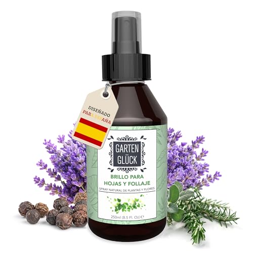 Garten Glück Spray Abrillantador Plantas y Flores - Protege Tu Planta y Le Da Brillo a Las Hojas - Para Plantas de Exterior y de Interior - Nutre y Fortalece Todo Tipo de Plantas, 250ml