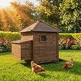 Miweba MyAnimal Hühnerstall MH-11 für 3 Hühner | 109x86x120 cm Winterfest -...