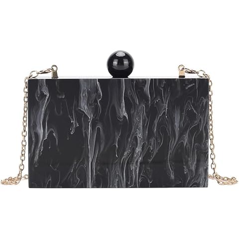 COFIHOME Women Acrylic Evening Clutch bag black Cover