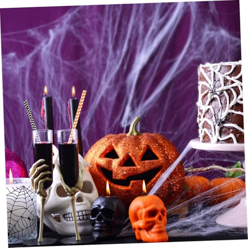 VILLCASE 100 pitillos de papel para Halloween miniatura 7