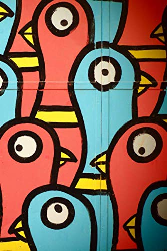 Abstract Pigeon School Lined Notebook Journal Diary