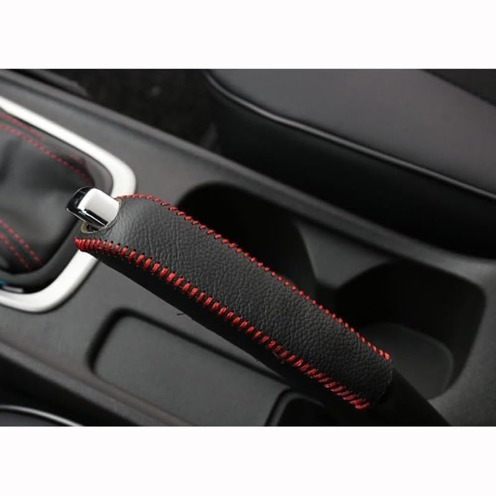 KEDDWE Car Handbrake Cover, For Benz A-Klasse 4 (lV) W177 | 2018-2025 Interior Handle Sleeve Genuine Protective Grips Anti Slip Hand Brake Case Vehicle Styling,B