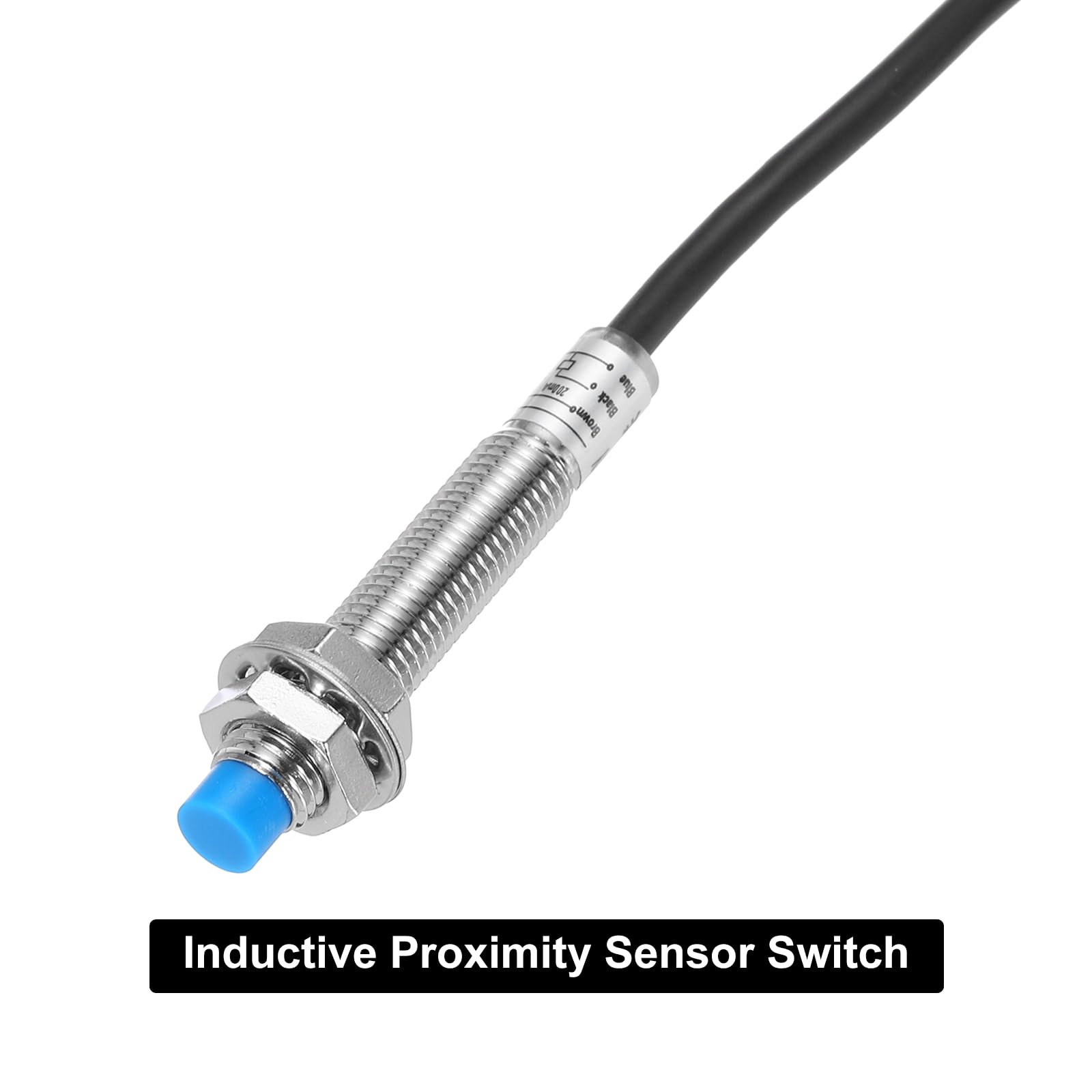 QUARKZMAN M8 Annäherungssensor Induktiver Näherungsschalter NO Normalerweise Offen PNP 2mm Erkennungsabstand DC 6-36V LJ8A3-2-Z/BY 3.9ft 5Stk