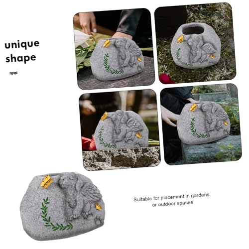 Pot de fleurs commémoratif pour chien résine durable extérieur - 6