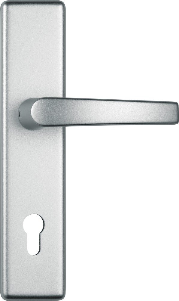 ABUS KLT512 F1 247903 - Ferramenta di protezione EK maniglia ambolati, colore: alluminio