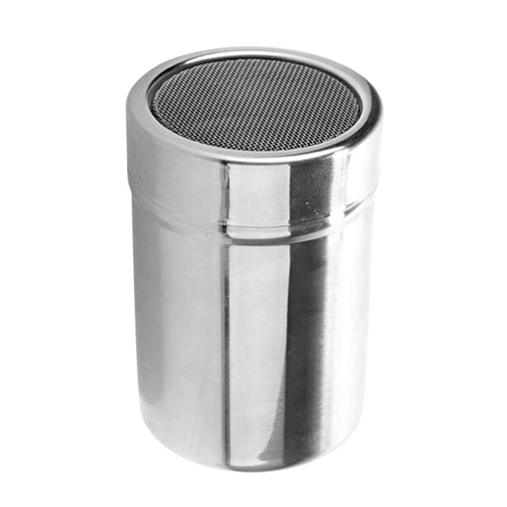 AustinstoreStainless Steel Coffee Shaker Duster Icing Sugar Powder Cocoa Flour Sifter M