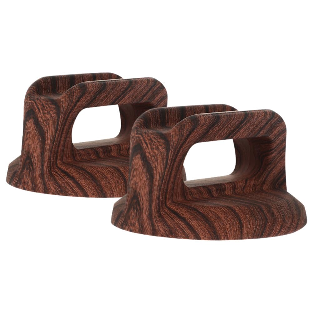 Bouton de rechange pour couvercle en bakélite et finition effet bois marron élégant