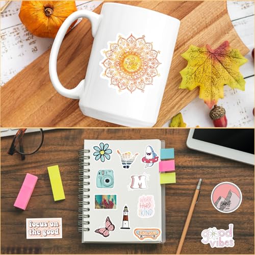 Aesthetic Stickers 200PCS VSCO Aesthetic Vinyl Cute Asthetic Stickers for Journaling,Water Bottle Sticker Pack for Teens Girls Kids
