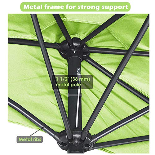 Yescom 10ft Outdoor Patio Half Umbrella Buy Online In El Salvador At Desertcart