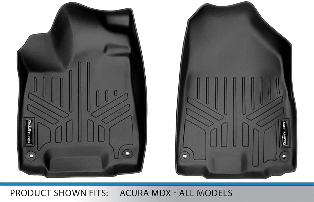 SMARTLINER Custom Fit Floor Mats 1st Row Liner Set for 2014-2020 Acura MDX - Image 4