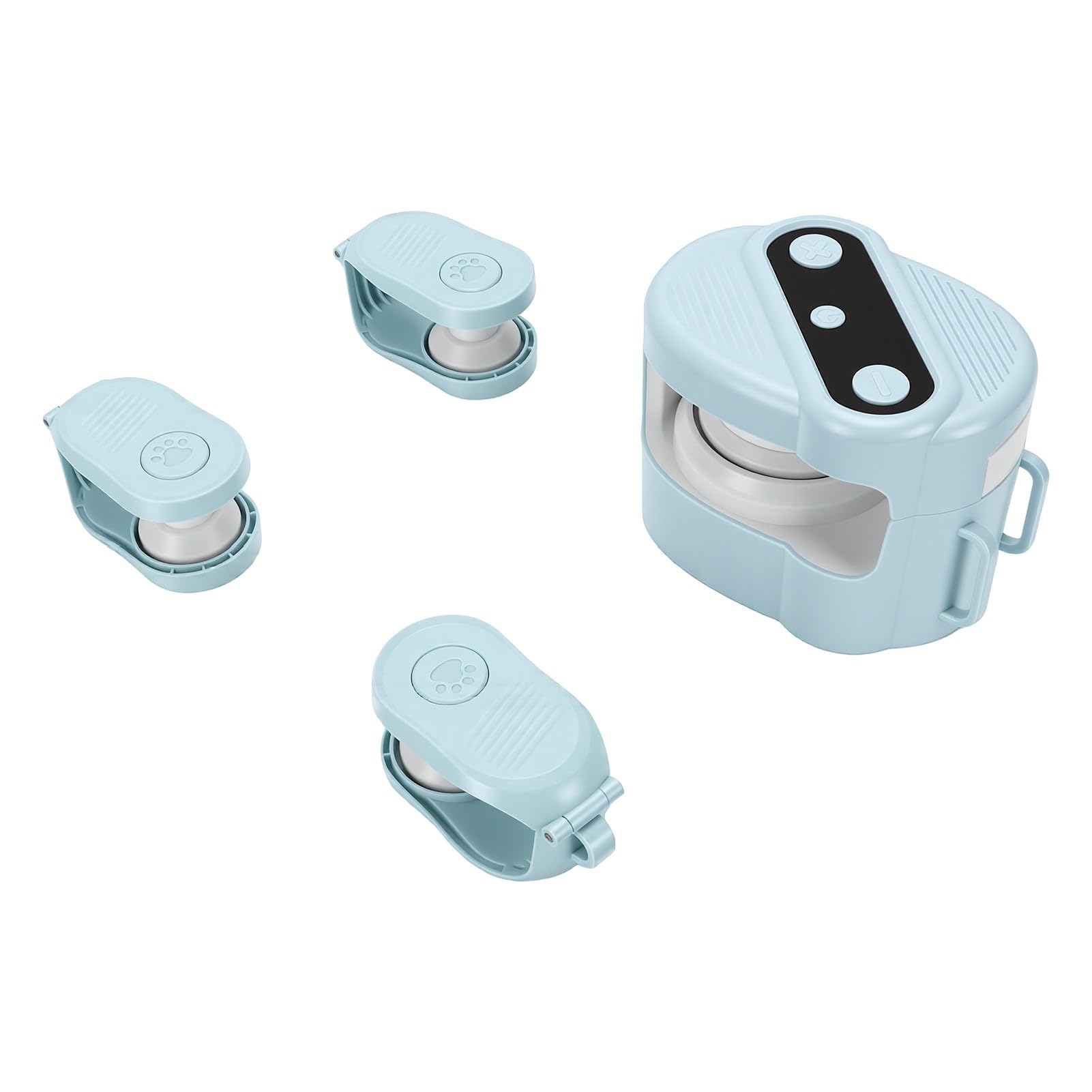 Juguete Interactivo para Gatos con Control Remoto, con Chirridos de Pájaros Realistas, Oruga Móvil para Gatos para Estimular los Instintos Naturales (Blue)