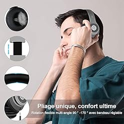 Prtukyt Casque Bluetooth sans Fil, Écouteurs Bluetooth sans Fil, 8S Casque Audio avec Microphone Intégré, Écouteurs… - Les Beatles, Paul McCartney, John Lennon, RIngo Starr, George Harrison Prtukyt Casque Bluetooth sans Fil, Écouteurs Bluetooth sans Fil, 8S Casque Audio avec Microphone Intégré, Écouteurs… – Image 6