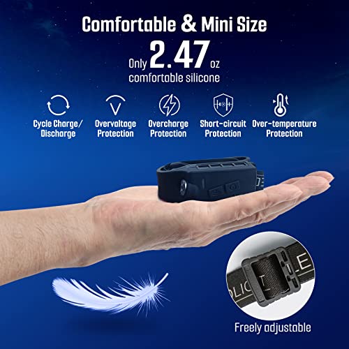 Led Headlamp Rechargeable With Motion Sonsor, 2Pack 230°Illumination Cob Head Lamp For Adults,Lightweight Flashlight Ipx4 Waterproof Wide Beam For Night Camping Hiking Fishing Running #TOP3