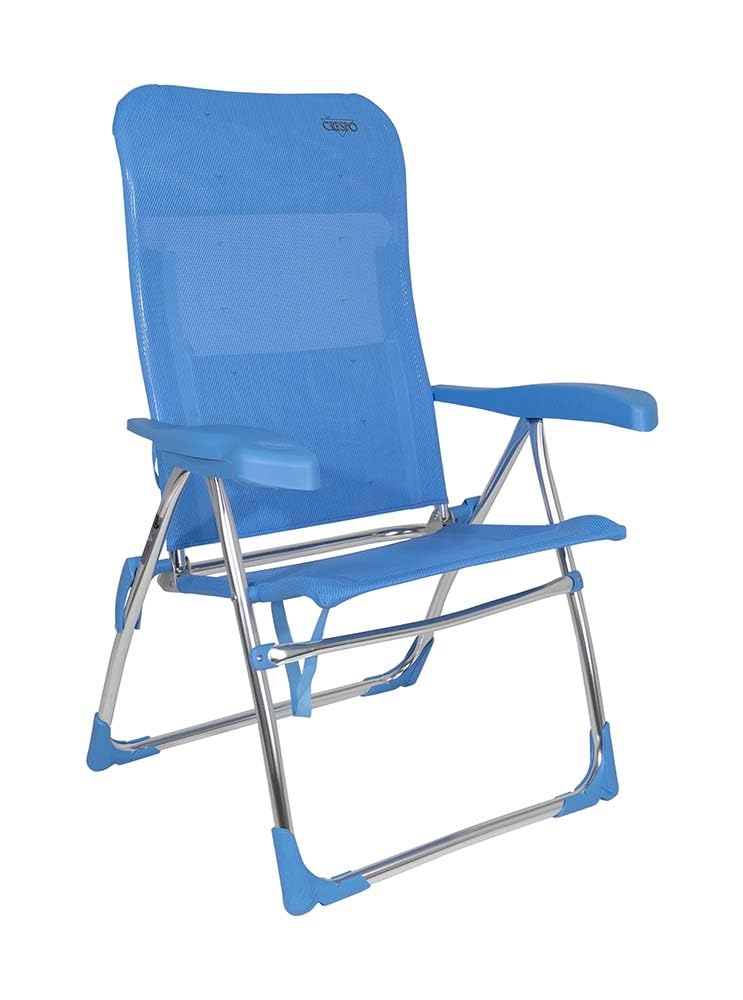 Crespo Silla Playa Aluminio. Desmontable multifibra. Asiento Alto (Multifibra.)