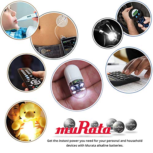 Baterías Murata LR41 1.55V Alcalinas Paquete 5 Unidades miniatura 4