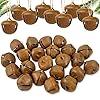 24 pcs christmas rusty jingle bells with star cutouts sleigh bells117 inches craft bells with twine for christmas tree holiday season primitive country decor  urban country home decor