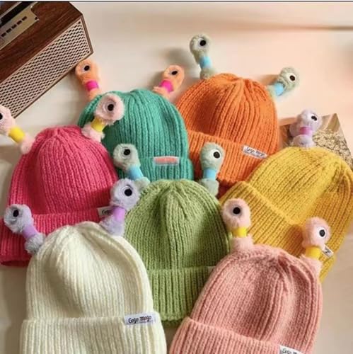 Monster Tentacles Hat, Glowing Little Monster Knit Hat, Cute Little Monster LED Knit Beanie, Warm Funny Winter Retractable4