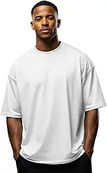 Camiseta Oversized Masculina Macbee 100% Algodão Premium