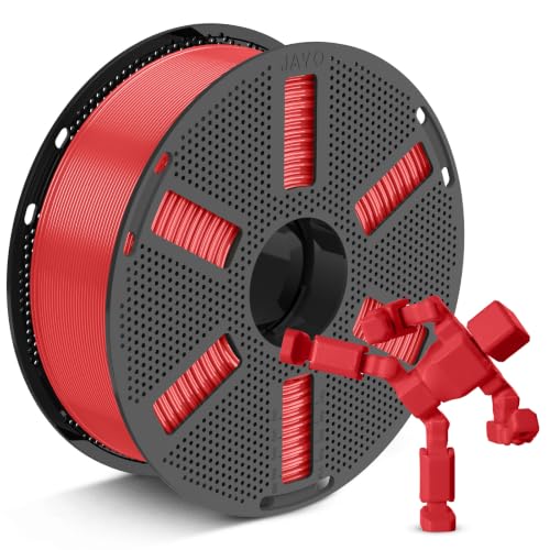 Image of JAYO PETG 3D Printer Filament 1.75mm, 1.1kg Reusable Spool, Red