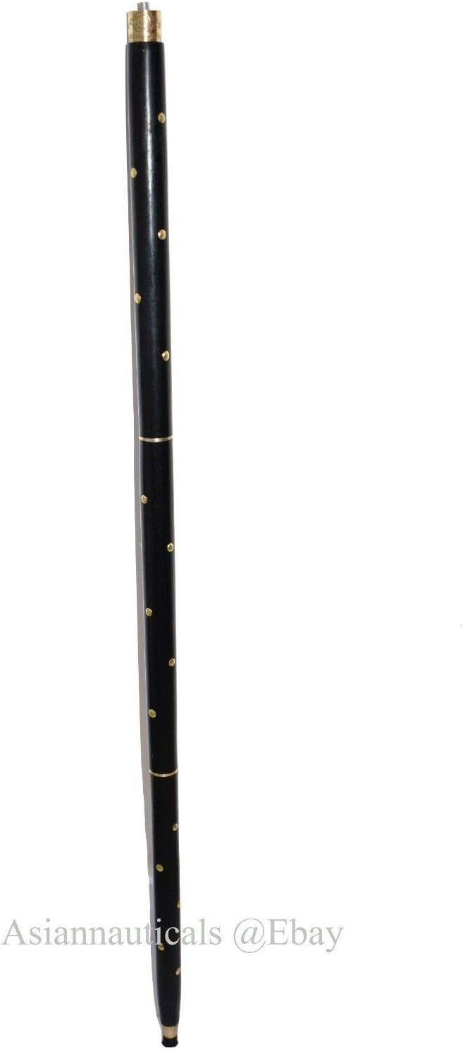 Brass Designer White Handle Cane Walking Stick Designer Walking Beautiful Gift