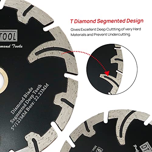 Dt-Diatool Diamond Blade 7 Inch For Granite Stone Concrete Marble Hot Pressed Cutting Disc With T-Protective Segment #TOP2