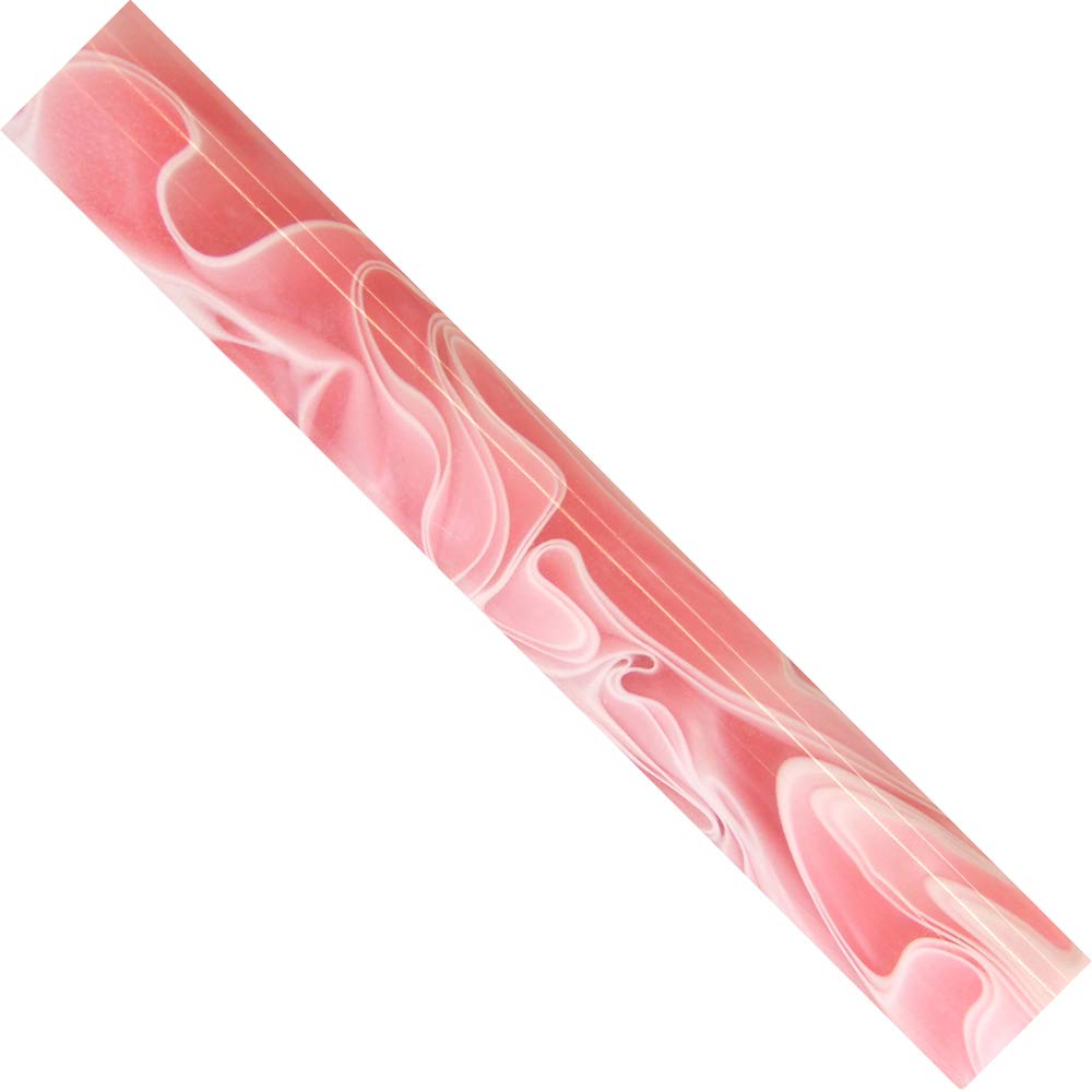 Charnwood Pink, White Woodturning Ar17 Acrylic Pen Blanks Pink With White Swirl