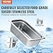 VEVOR 6-Pack Stainless Steel Hotel Pans - 1/3 Size 4-Inch Deep 0.8mm Thick Anti-Jam Commercial Food Pans for Steam Tables, Restaurants, Catering & Industrial Use