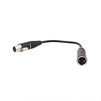 Vista 3 de Cable de extensión de audio para micrófono de auriculares Shure SM-93 WBH WL Body-Pack Transmisor Mini XLR 4 Pin TA4F macho a hembra 11.8 in
